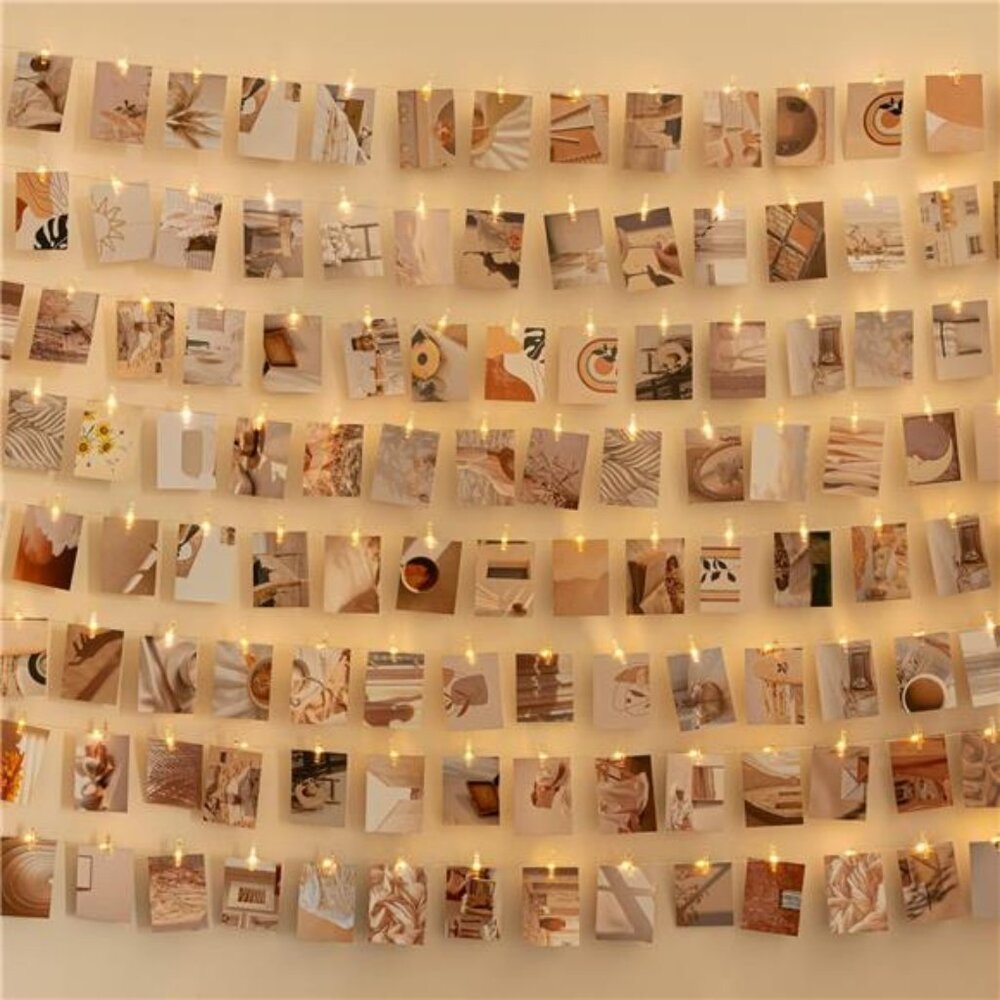 Photo Clips String Lights Battery Operated Fairy Lights Dorm Wall Bedroom Decor